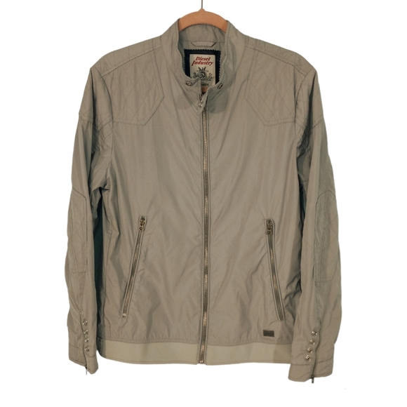 Diesel Industry Men's Moto Windbreaker Jacket | Size L - Picture 1 of 9